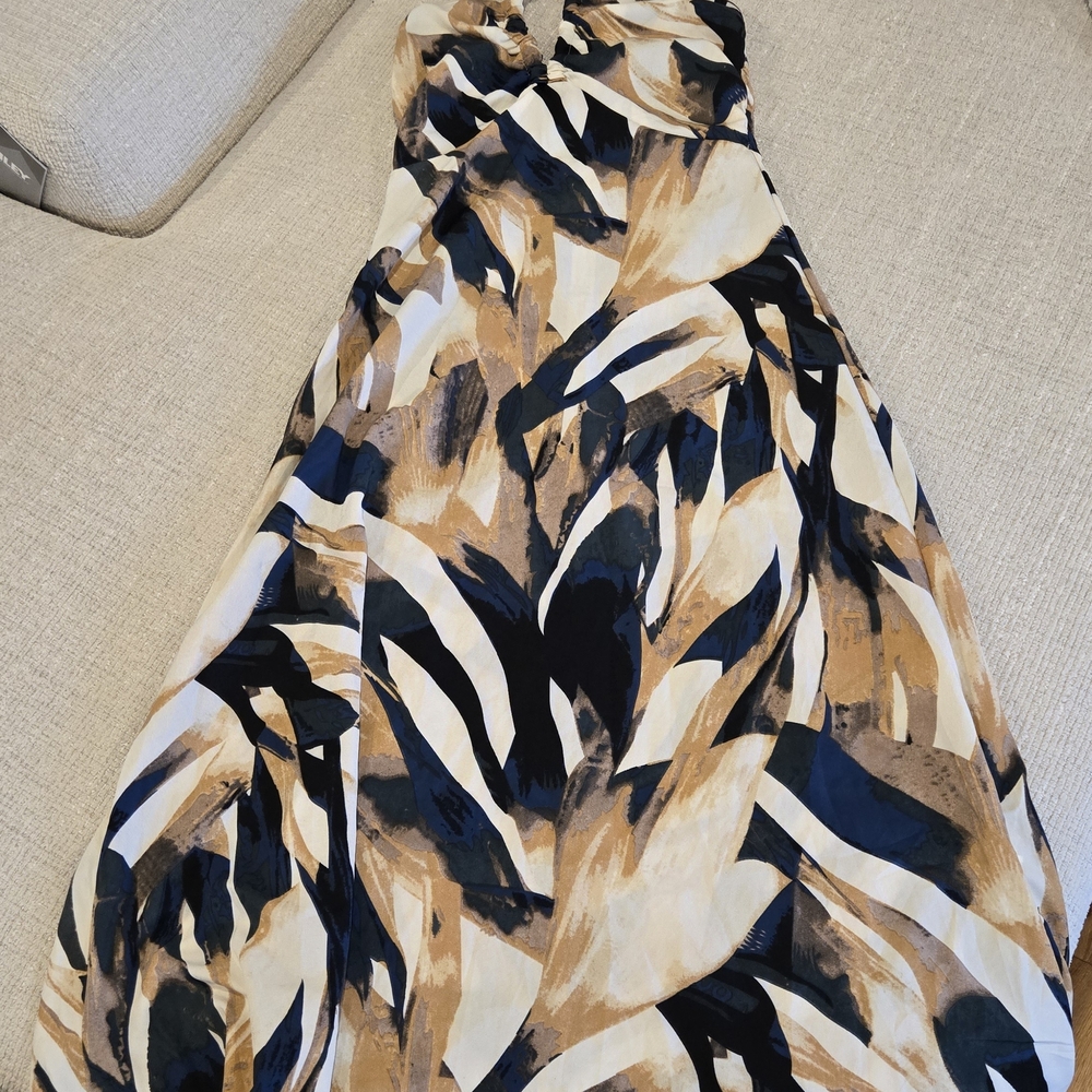 SHEIN Multicolor Backless Dress
